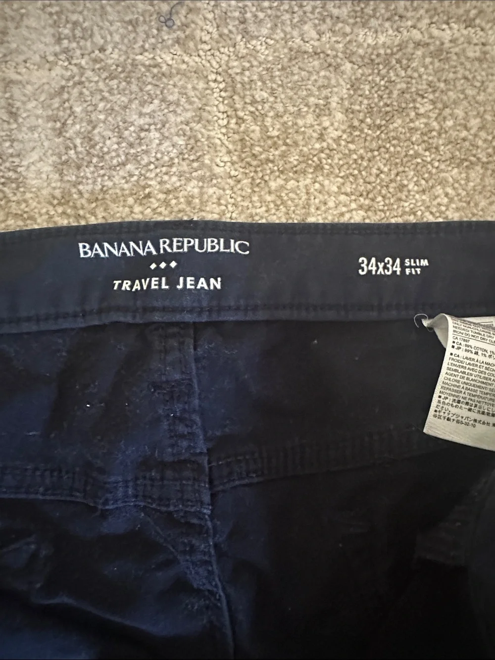 Banana Republic Men’s Slim Jeans in Deep Navy